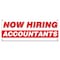 Signmission Now Hiring Accountants Banner Apply Inside Accepting Application Single Sided B-30192 - alternate 1
